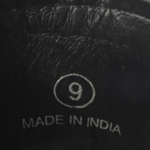 Urban Outfitters Leather Slip On Clog Mules - Black -Women Size 9 - Picture 10 of 10